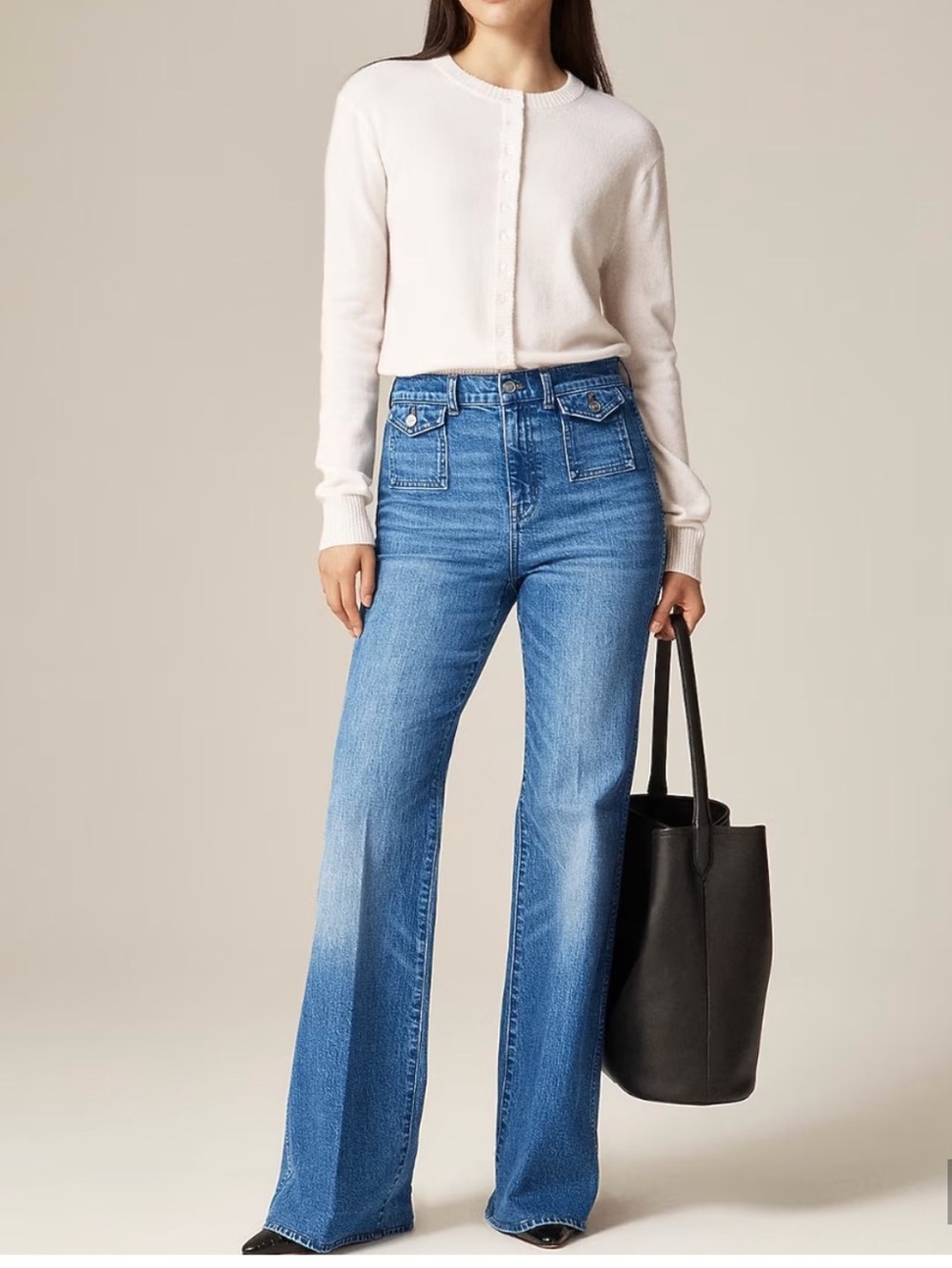 J. Crew Vintage Flare Jeans with Flap Pockets